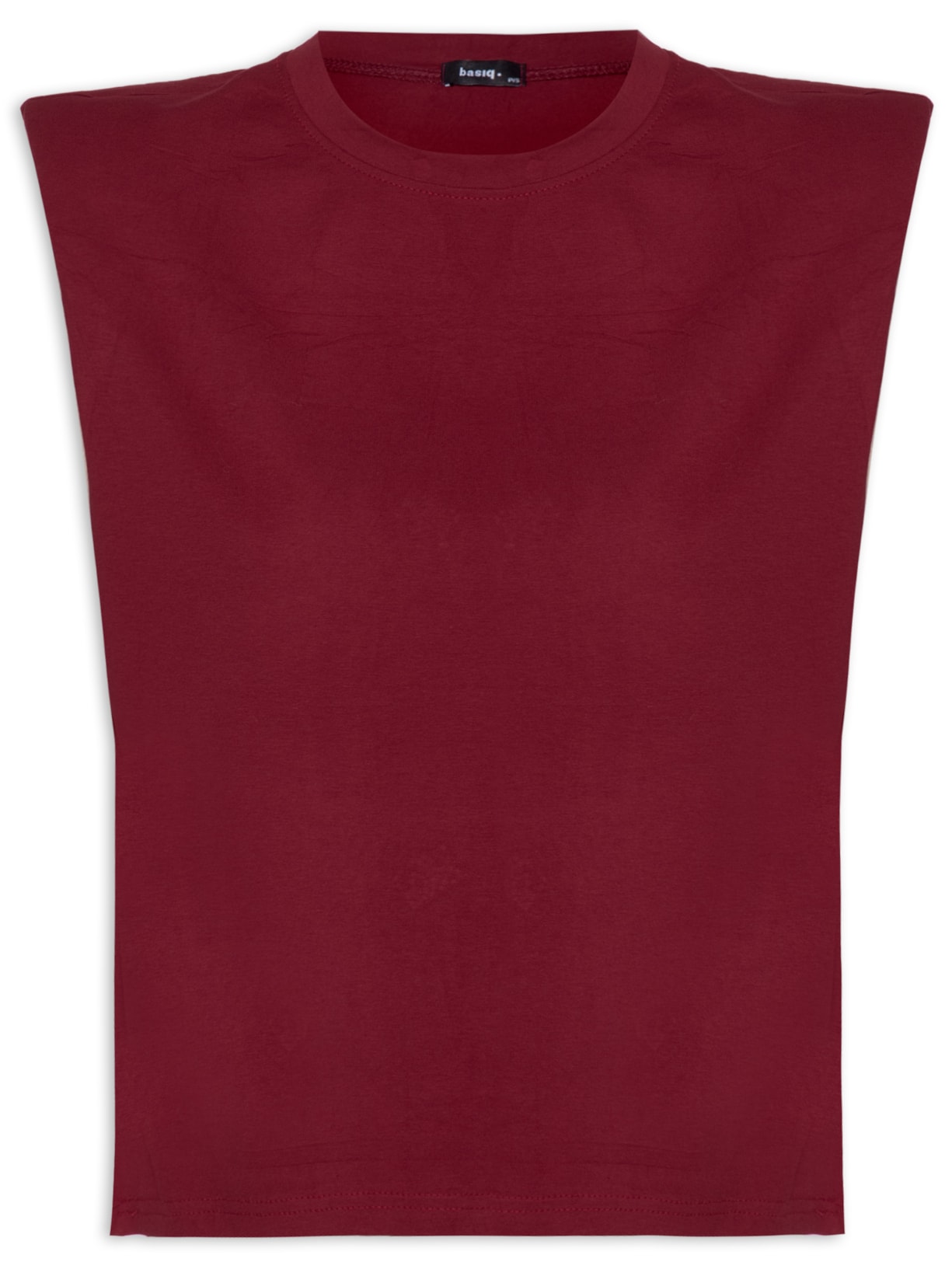 Blusa Feminina Sem Manga Com Ombreira - Vinho