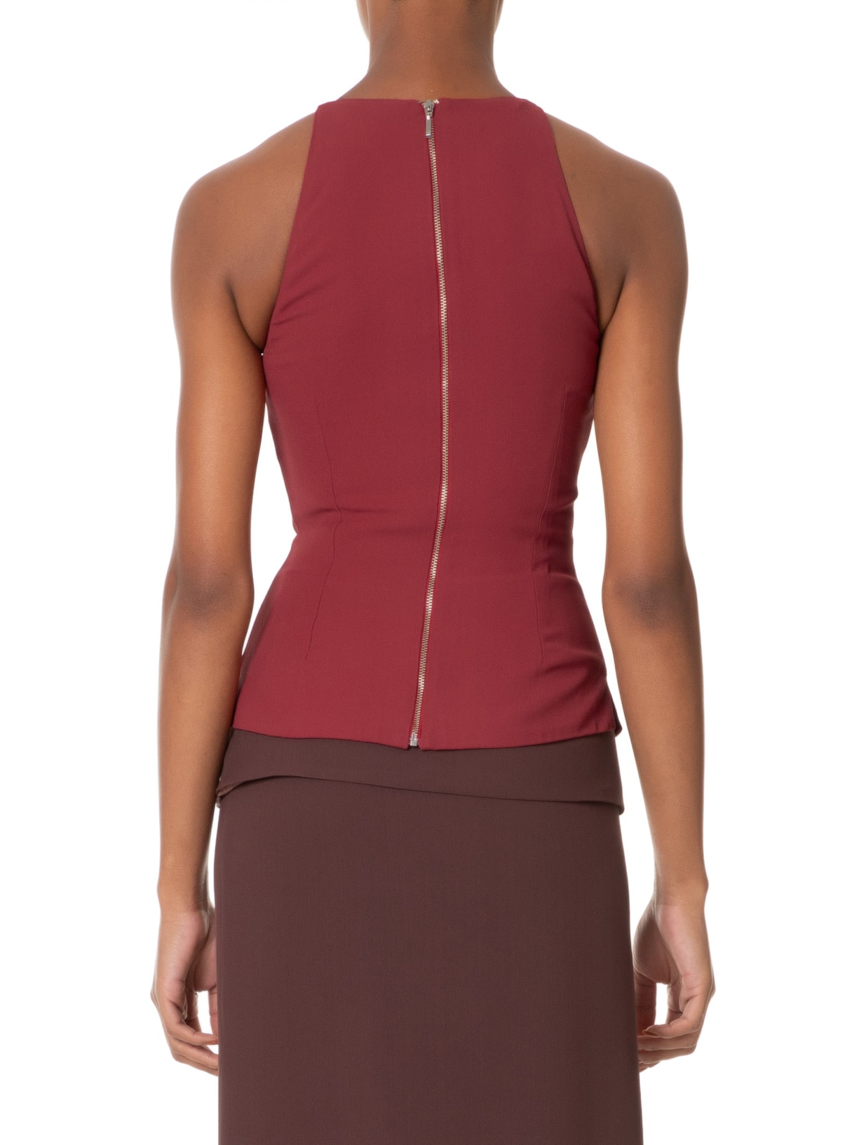 Blusa Feminina Sem Manga Decote Halter Vermelho '2Essential