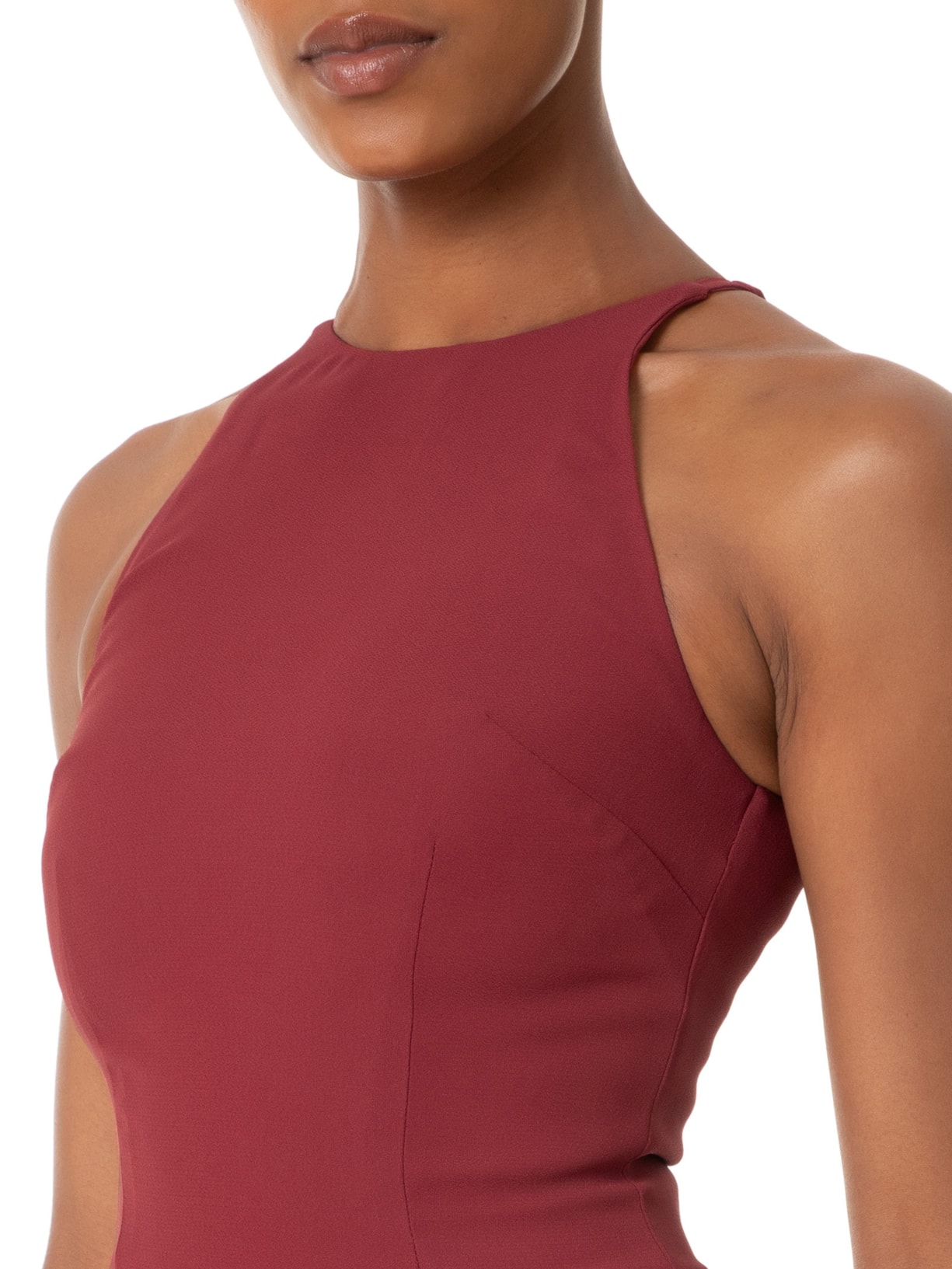 Blusa Feminina Sem Manga Decote Halter Vermelho '2Essential