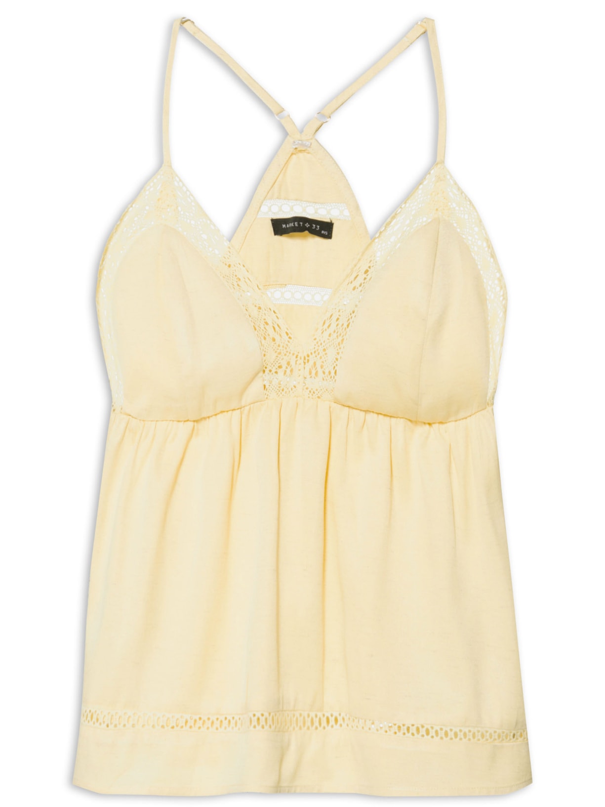 Blusa Feminina Sem Manga Entremeio - Amarelo