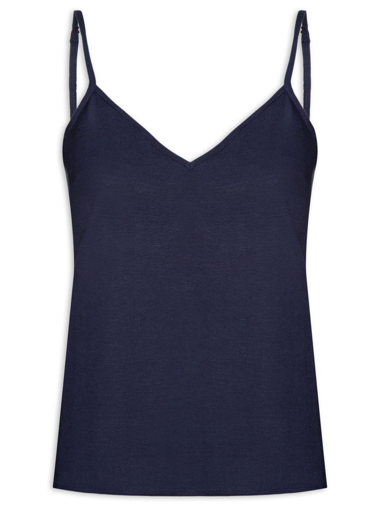 Blusa Feminina Sem Manga Lisa - Azul