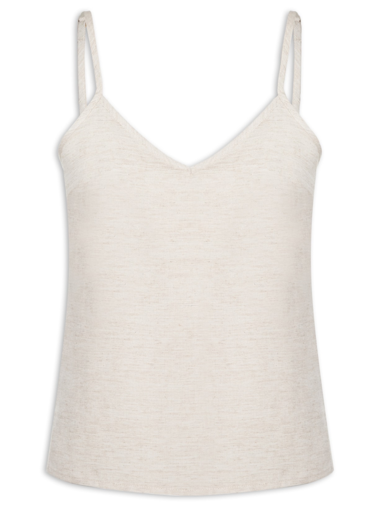 Blusa Feminina Sem Manga Lisa - Bege