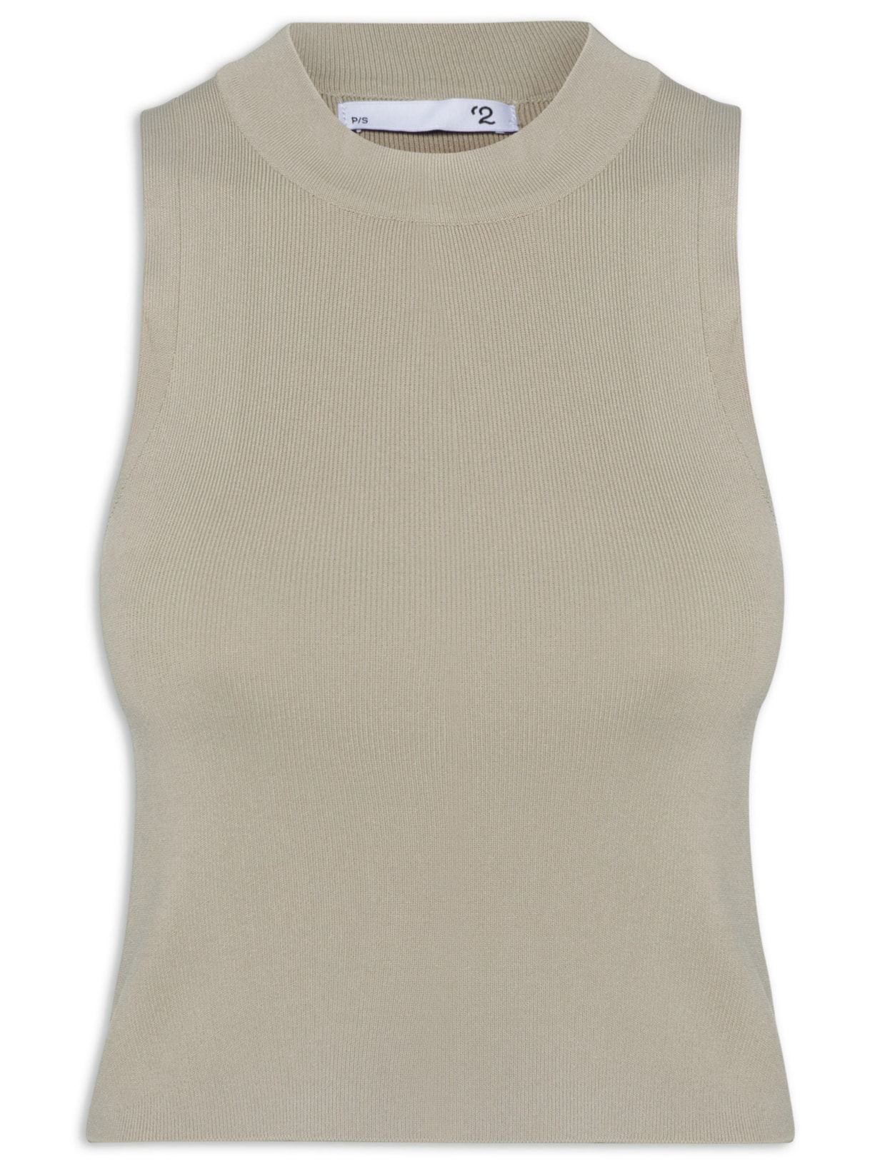 Blusa Feminina Sem Manga Tricot - Bege