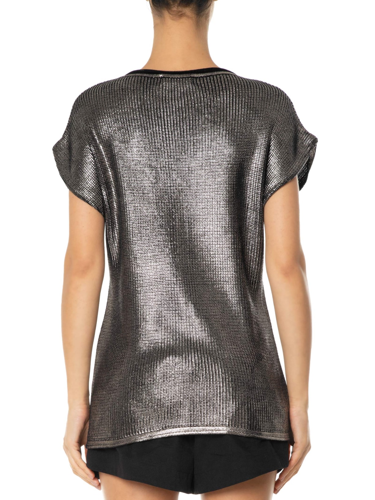 Blusa Feminina Sem Manga Tricot Prata '2Essential