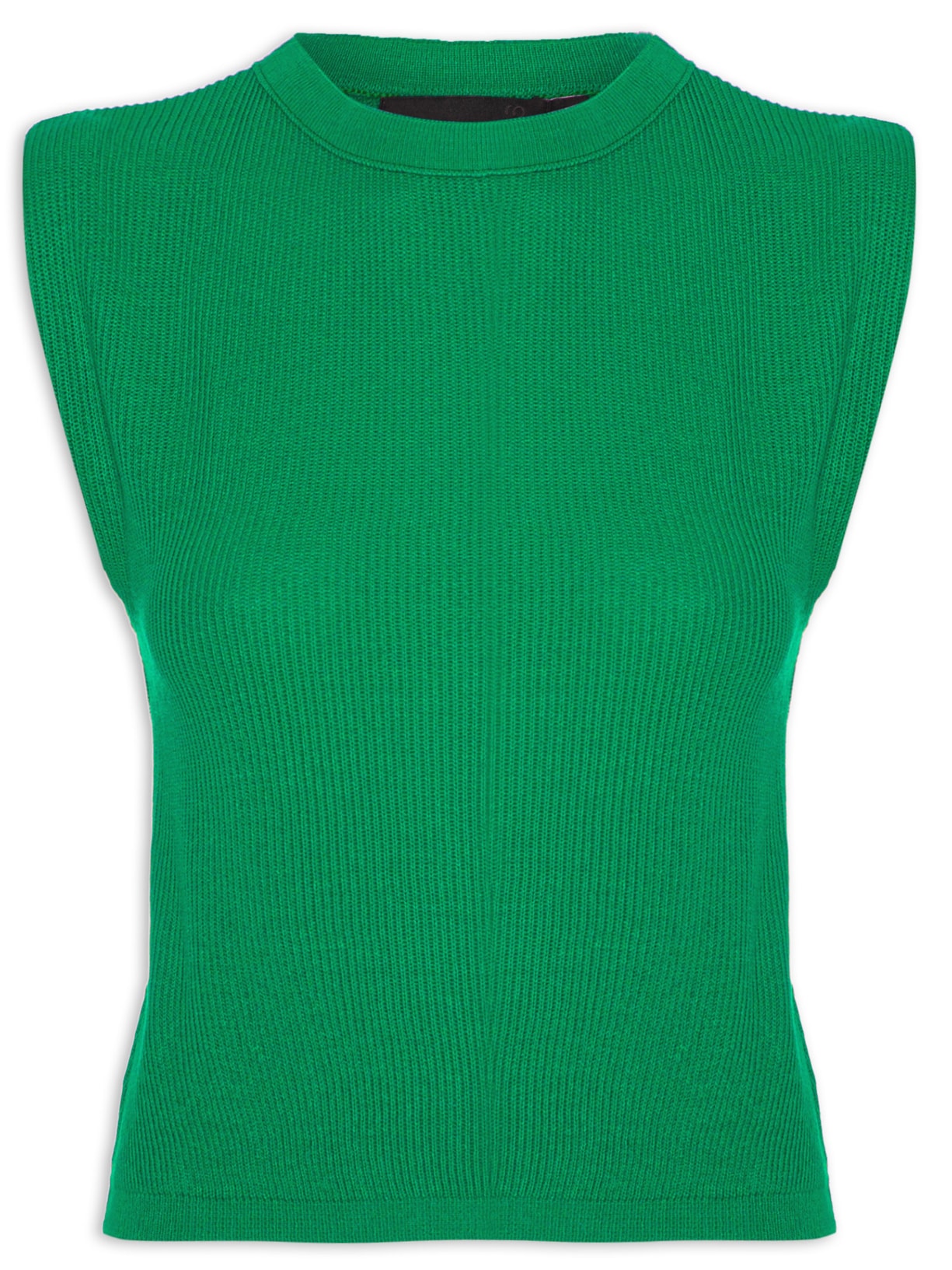 Blusa Feminina Sem Manga Tricot - Verde