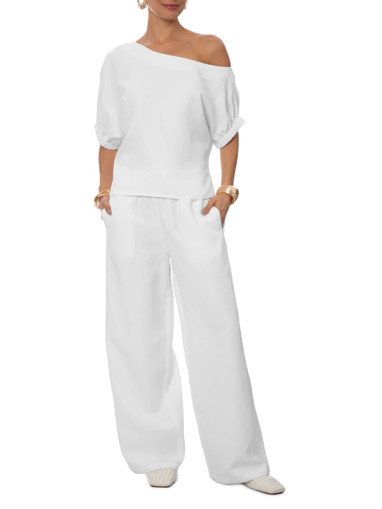 Blusa Feminina Serena Branco Le Lis