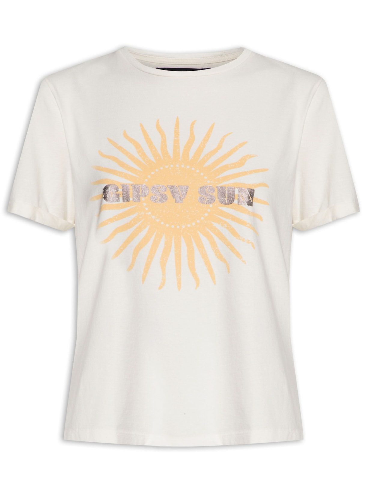 Blusa Feminina Silk Gipsy Sun Off White Maria Filó