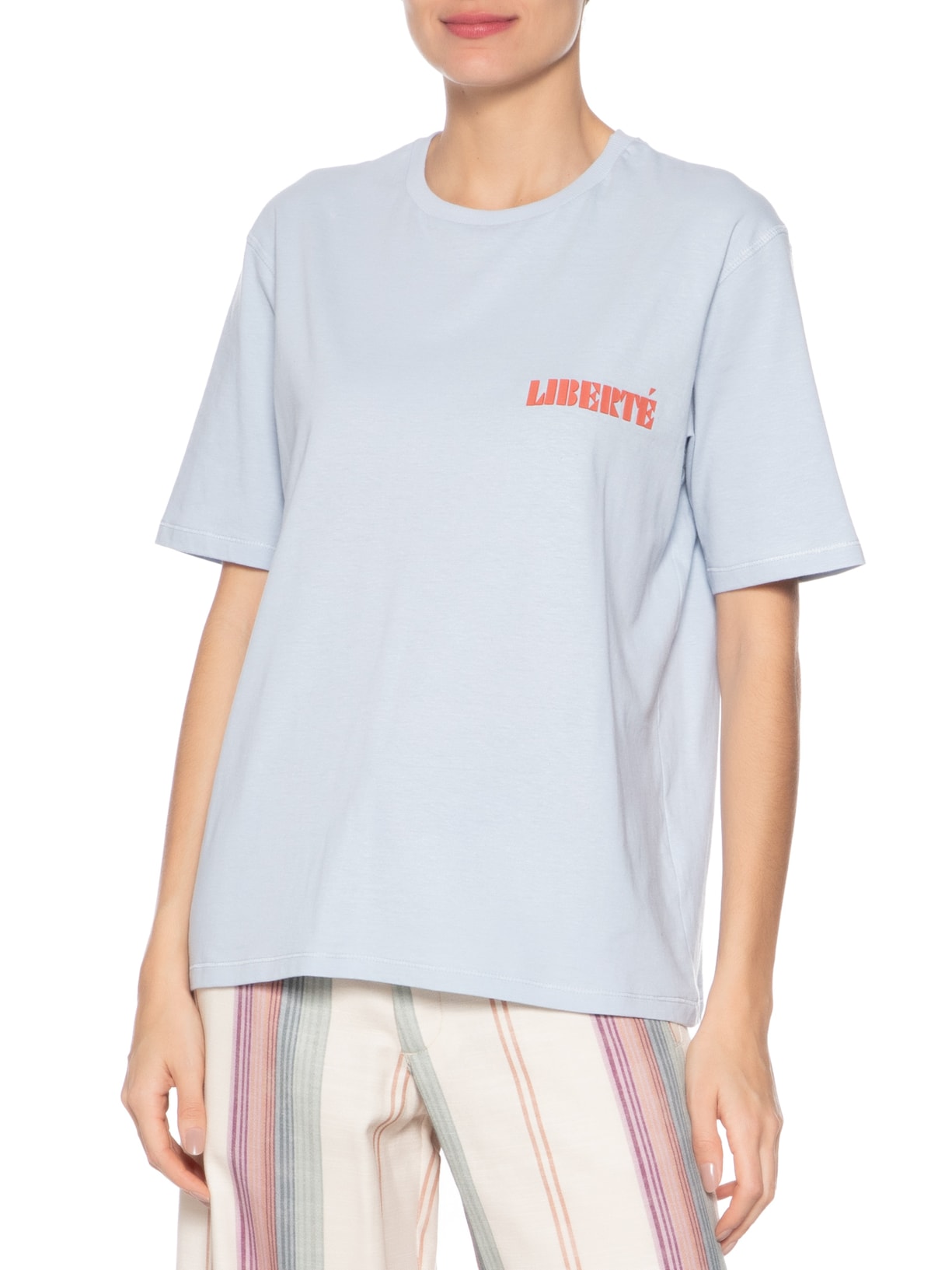 Blusa Feminina Silk Liberte Azul Maria Filó