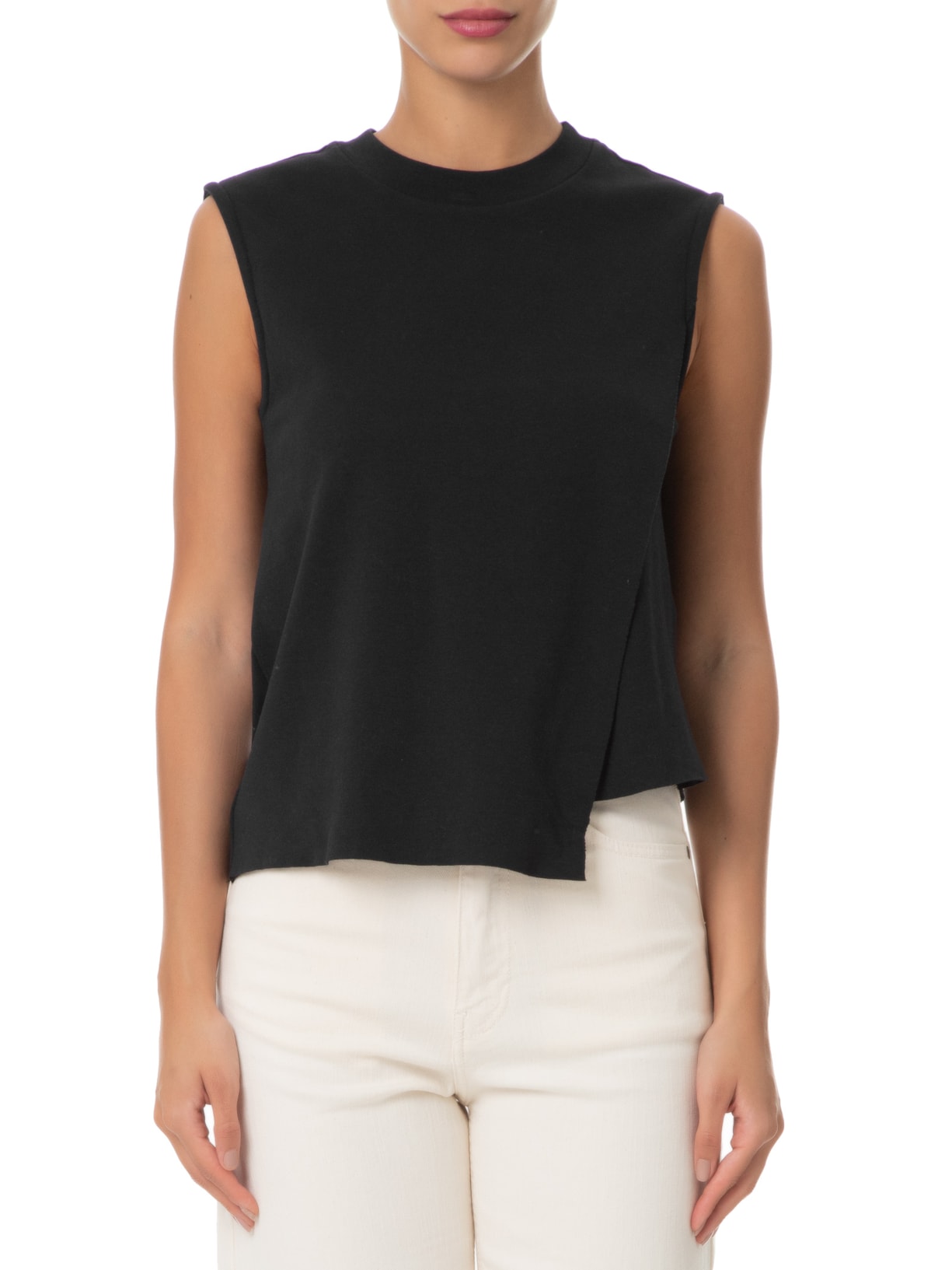 Blusa Feminina Sleeveless Diagonal Preto Osklen