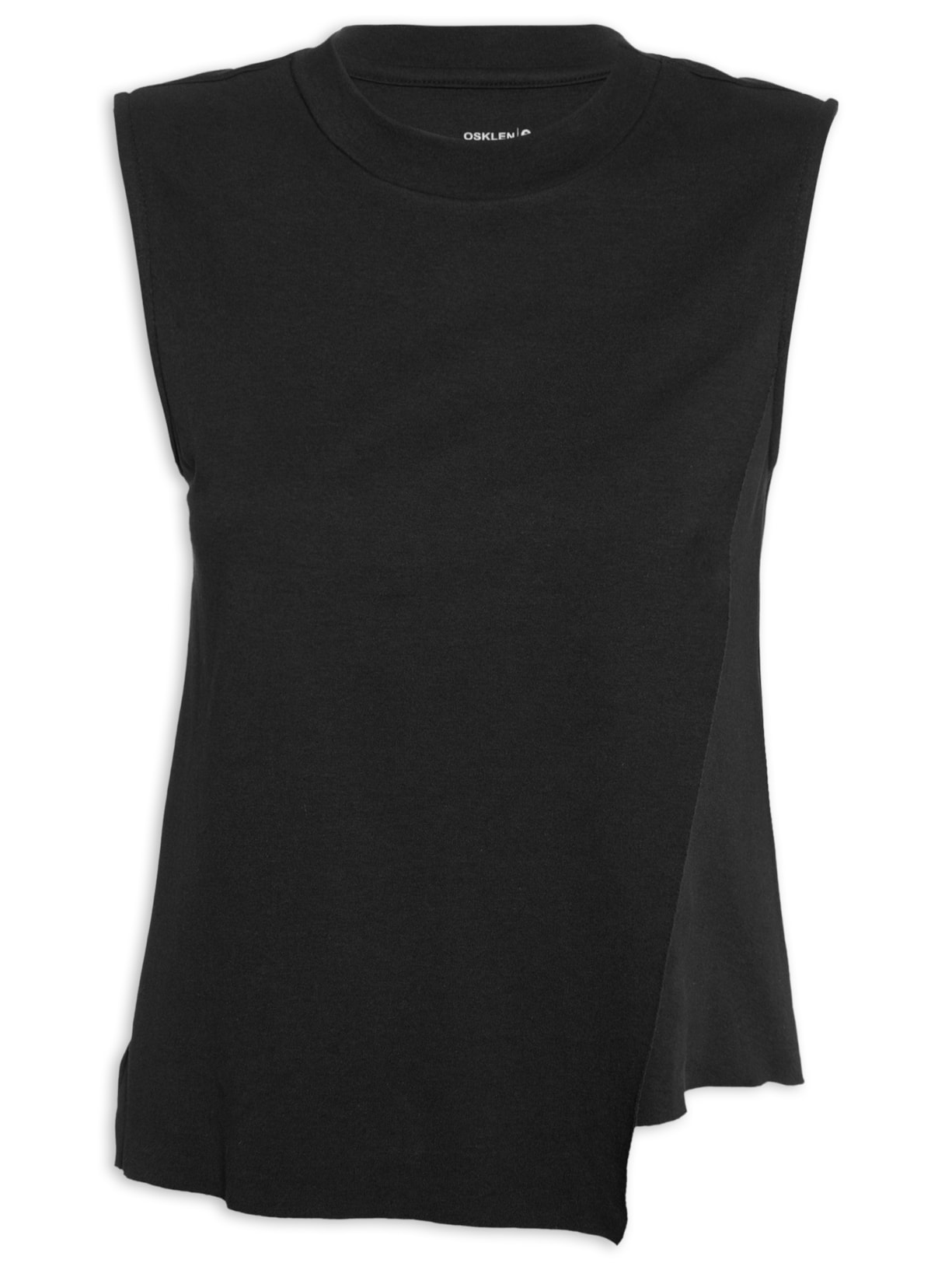 Blusa Feminina Sleeveless Diagonal Preto Osklen