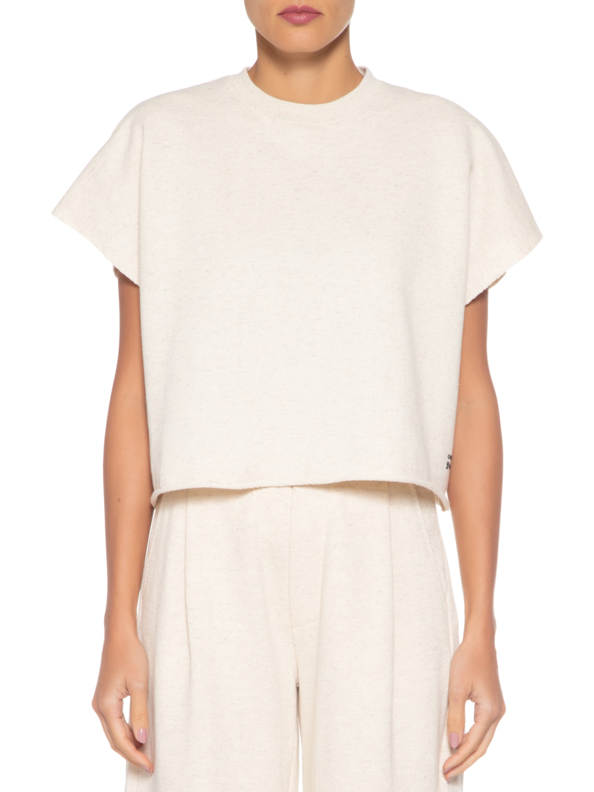 Blusa Feminina Sleeveless Moletom Cânhamo E-basics Bege Osklen