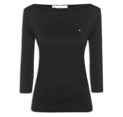 Blusa Feminina Slim Cody Boat - Preto