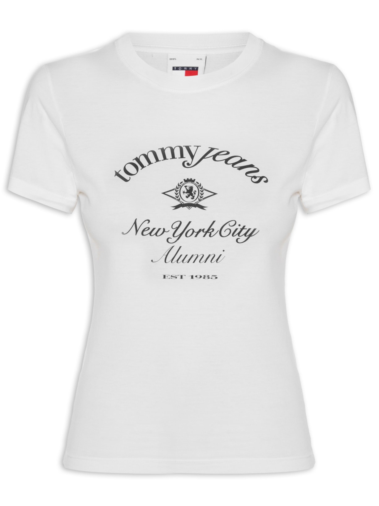 Blusa Feminina Slim Crest Ringer Tee - Branco