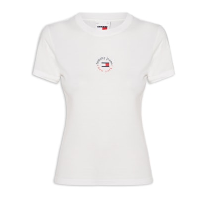 Blusa Feminina Slim Essential Logo Tee 2 - Branco