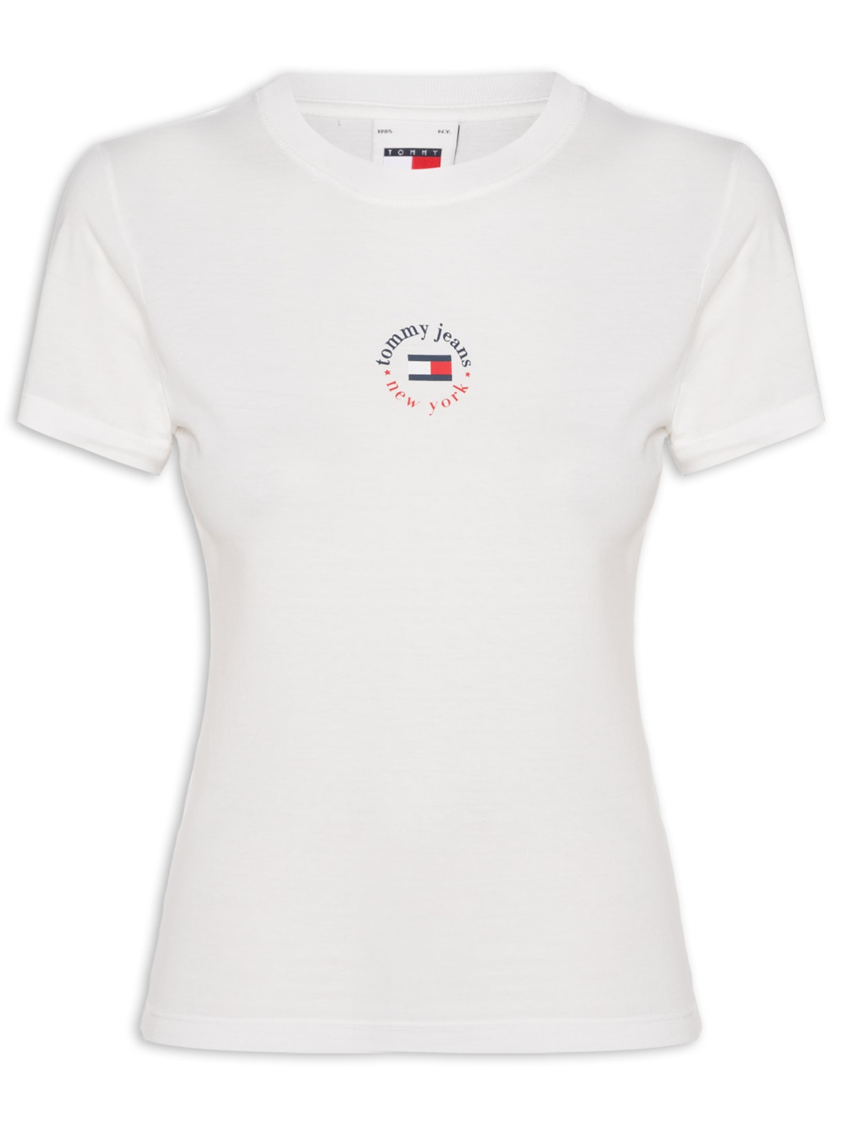 Blusa Feminina Slim Essential Logo Tee 2 - Branco