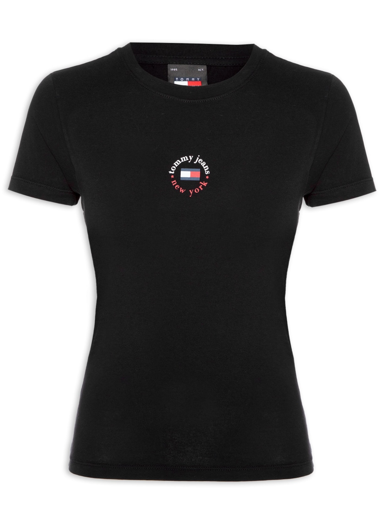 Blusa Feminina Slim Essential Logo Tee 2 - Preto