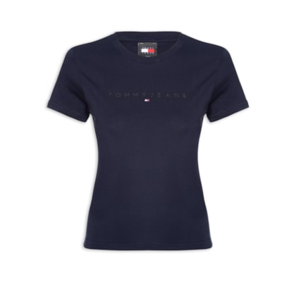 Blusa Feminina Slim Tonal Linear Tee Next - Azul