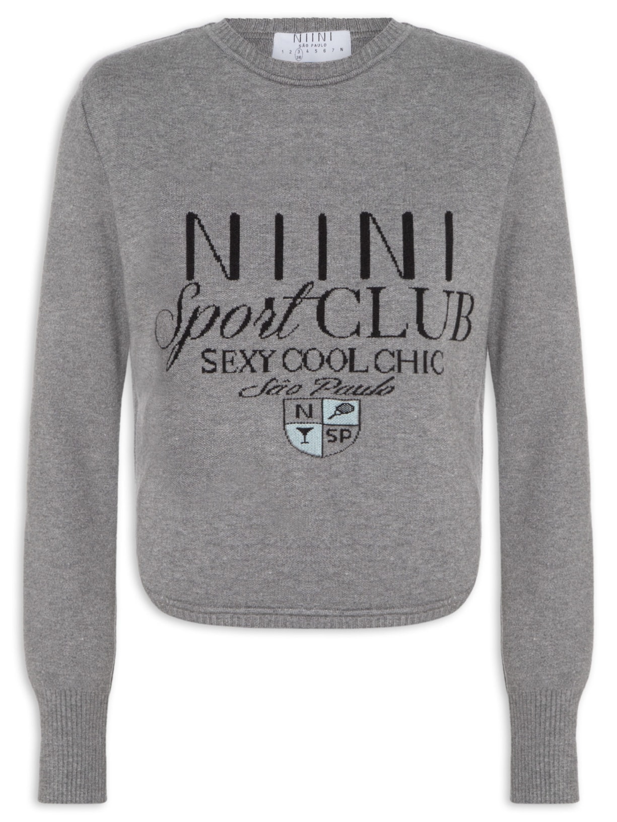 Blusa Feminina Sport Club Cinza Niini