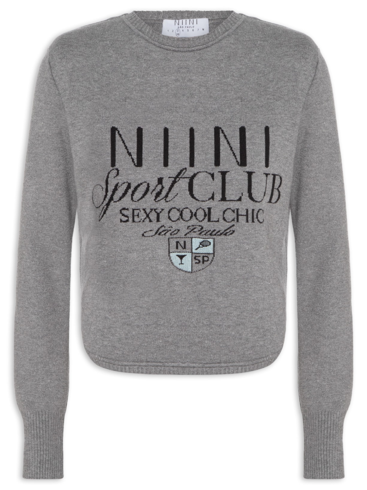 Blusa Feminina Sport Club Cinza Niini