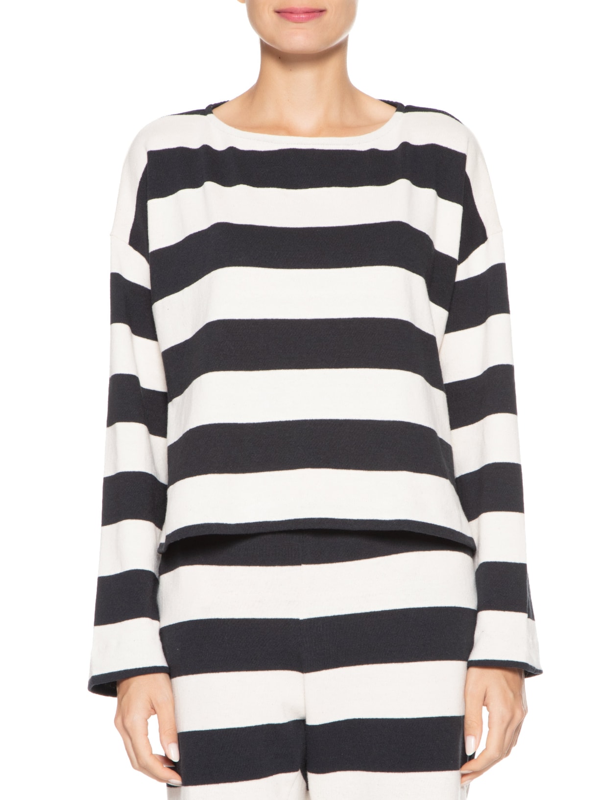 Blusa Feminina Stripes Preto Lenny Niemeyer
