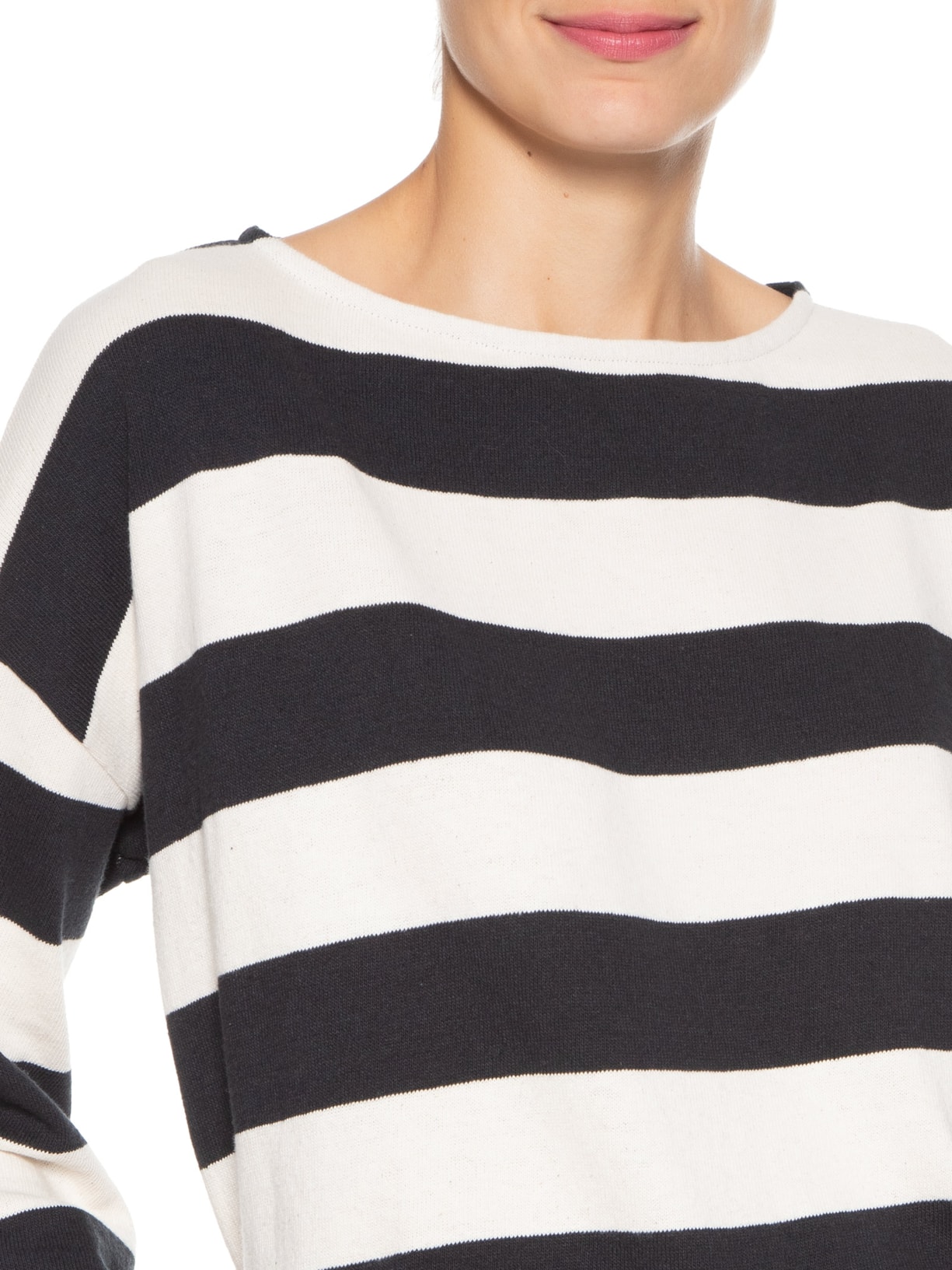 Blusa Feminina Stripes Preto Lenny Niemeyer
