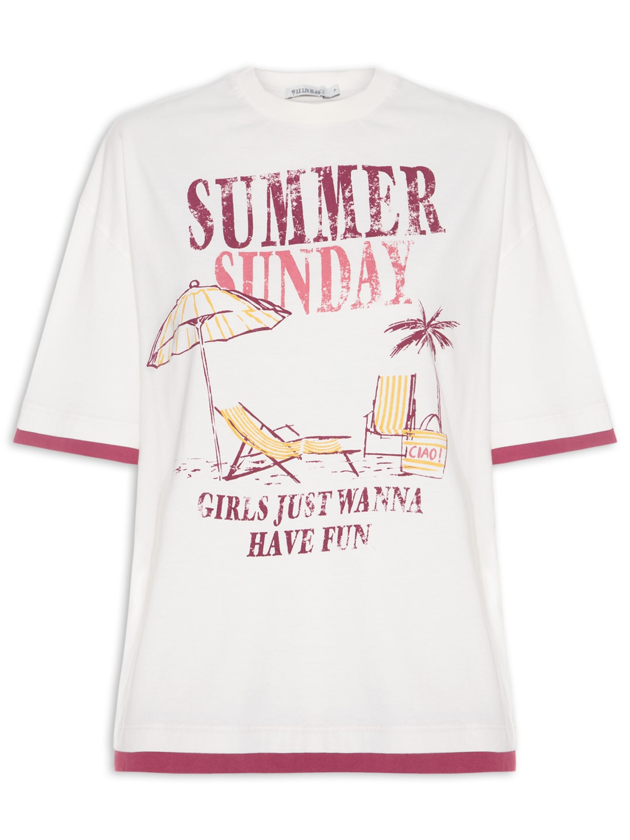 Blusa Feminina Summer Sunday Branco Le Lis