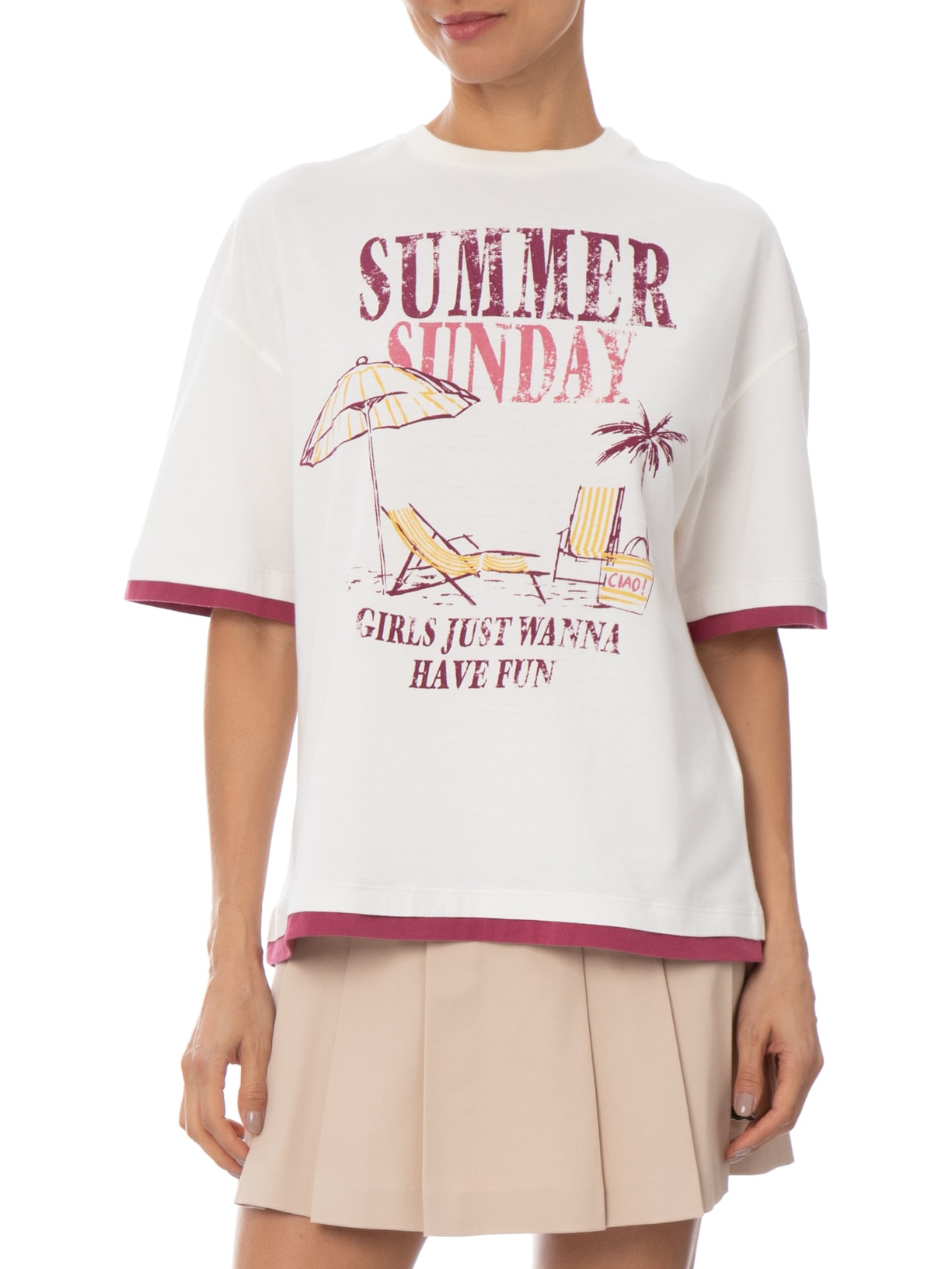 Blusa Feminina Summer Sunday Branco Le Lis