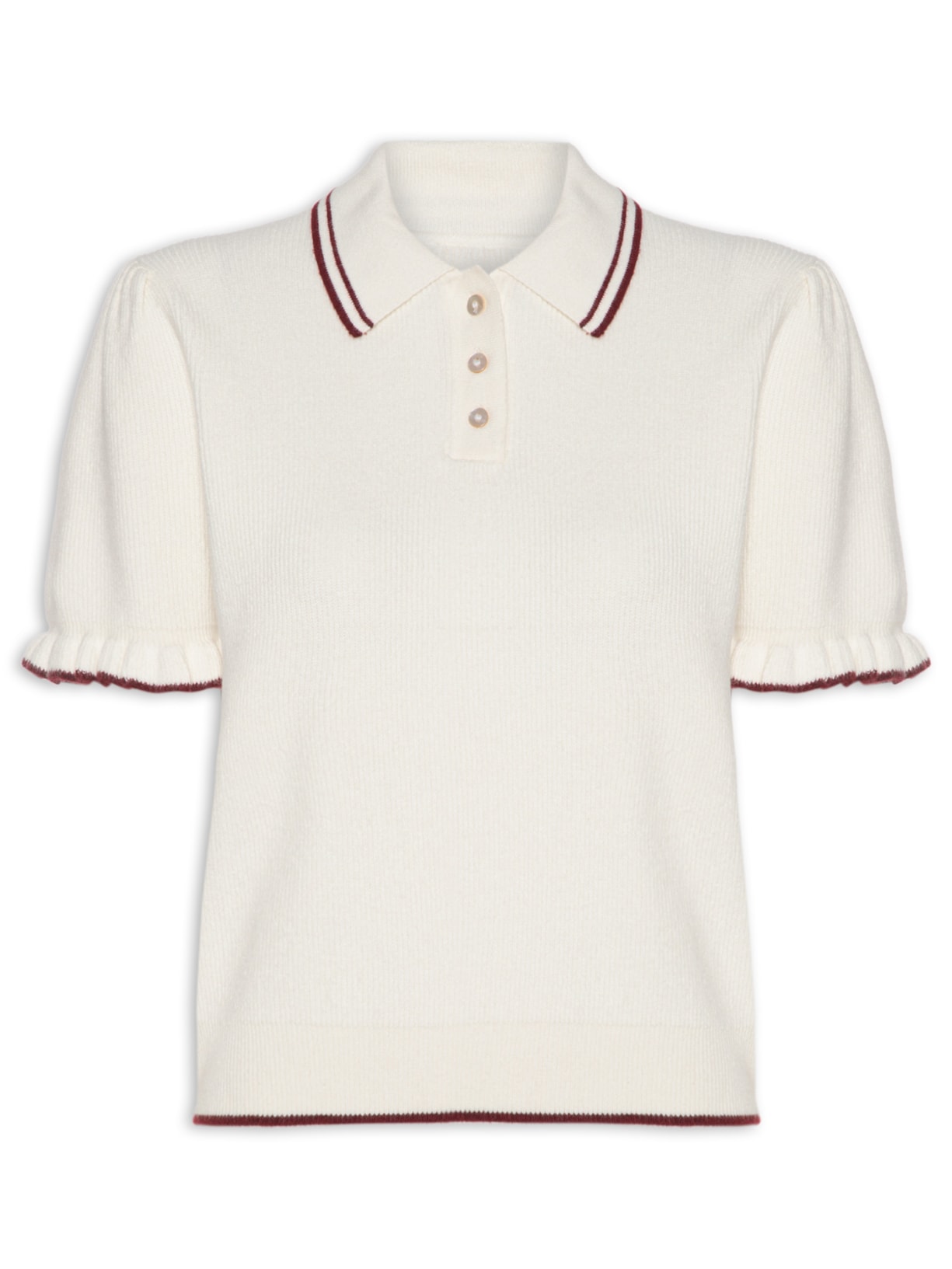 Blusa Feminina Super Soft Summer Polo Off White Levi's