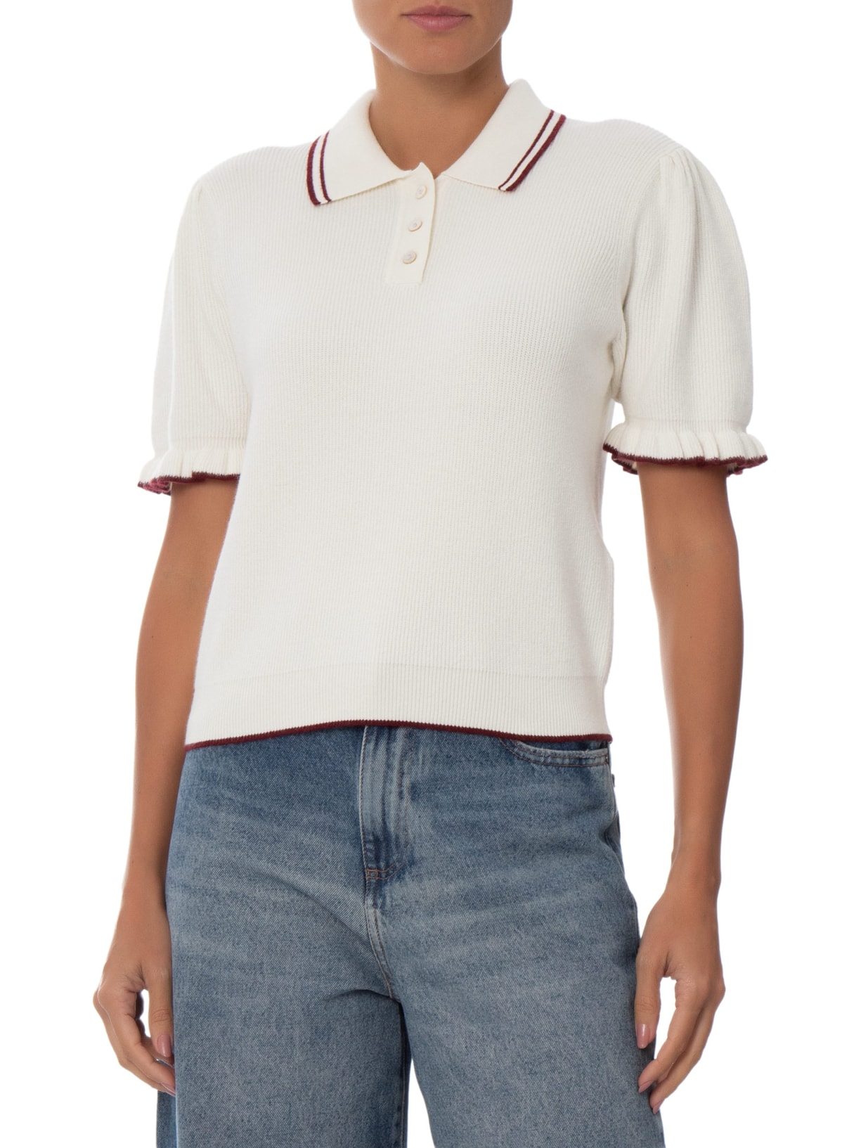 Blusa Feminina Super Soft Summer Polo Off White Levi's