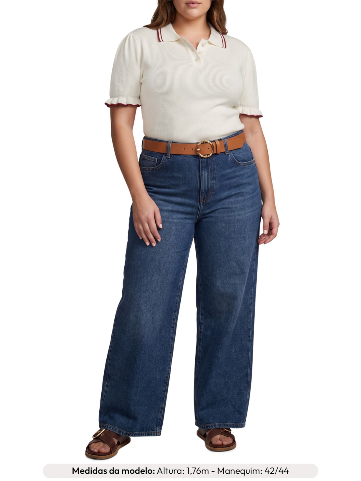 Blusa Feminina Super Soft Summer Polo Off White Levi's