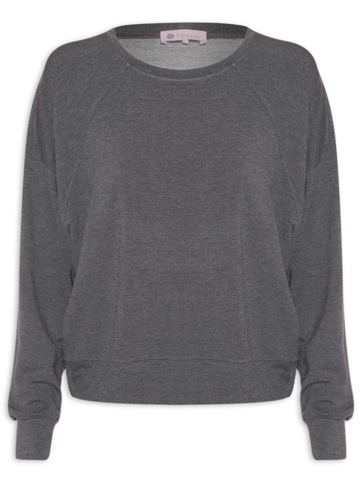 Blusa Feminina Sweatshirt Moletom Fluid - Cinza