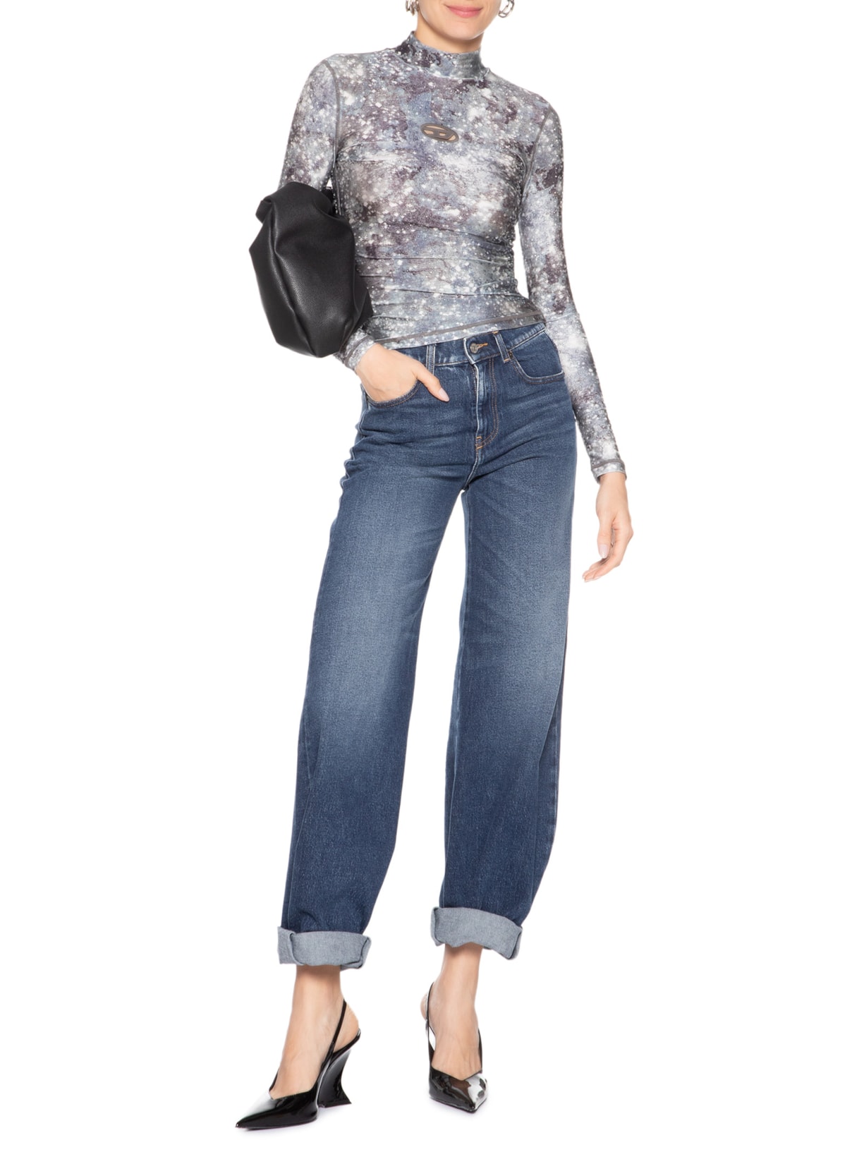 Blusa Feminina T-Akara Preto Diesel