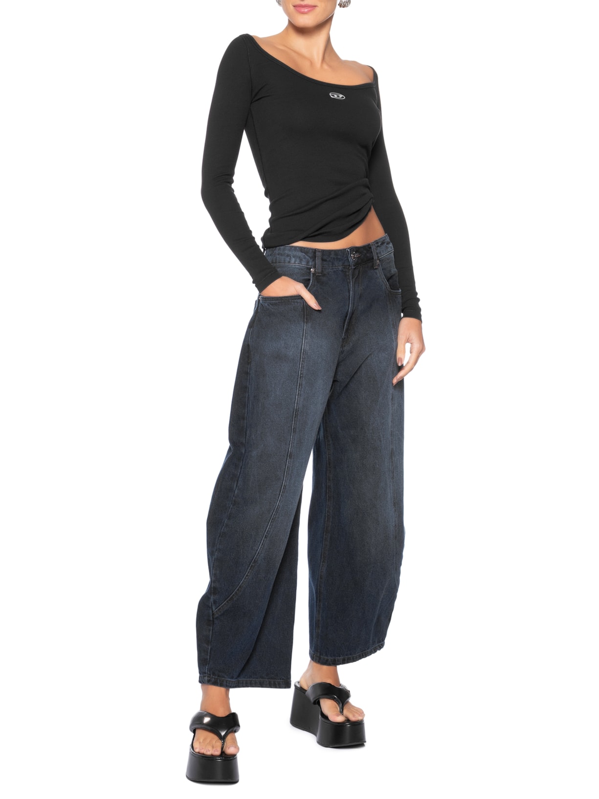 Blusa Feminina T-Bal Od Tank – Preto Diesel