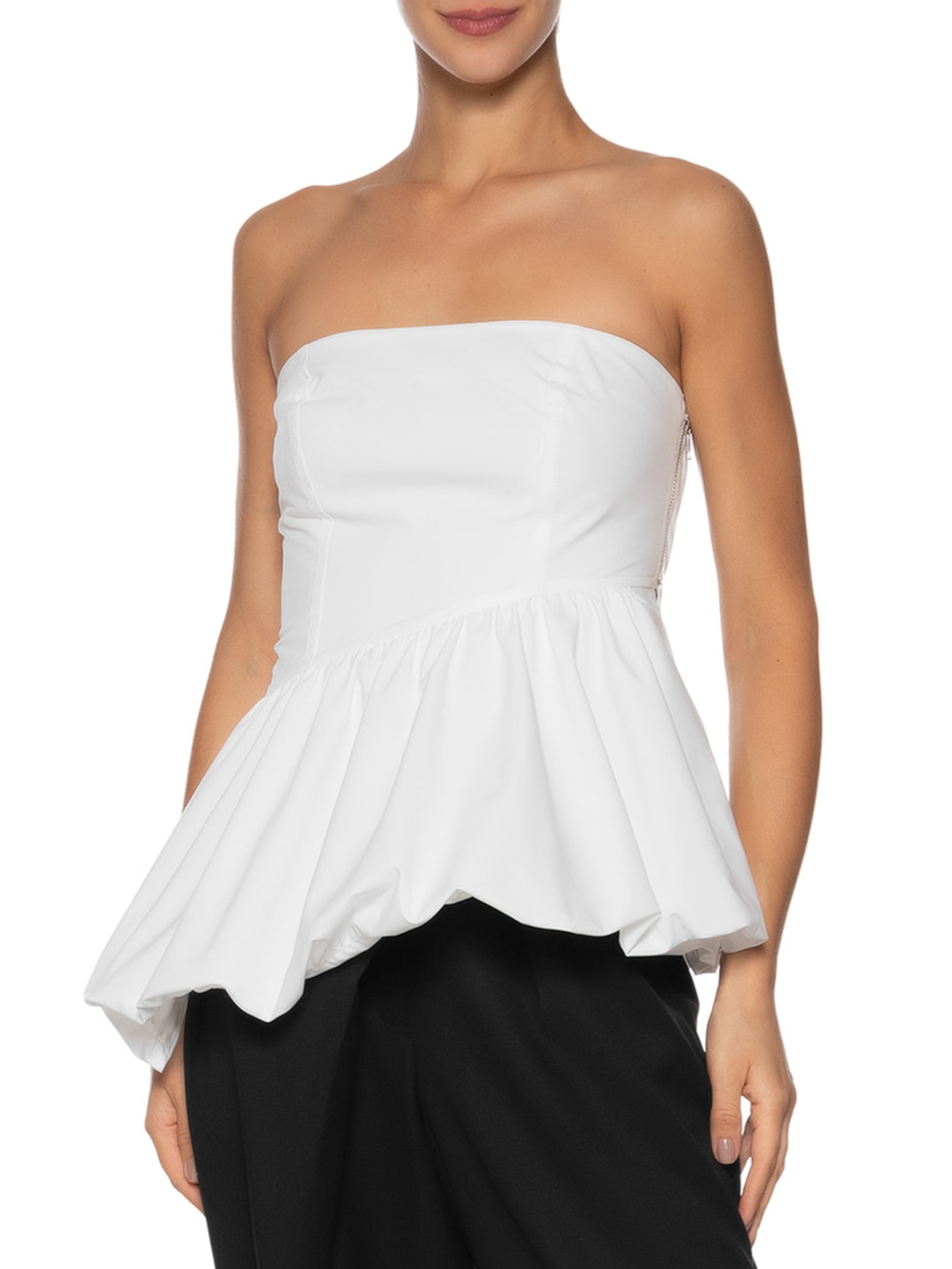 Blusa Feminina Tafetá Taylor Branco Nk