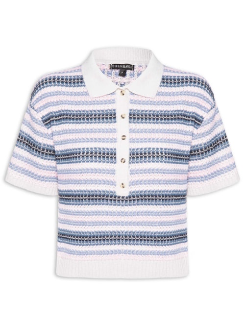 Blusa Feminina Taina Manga Curta – Azul