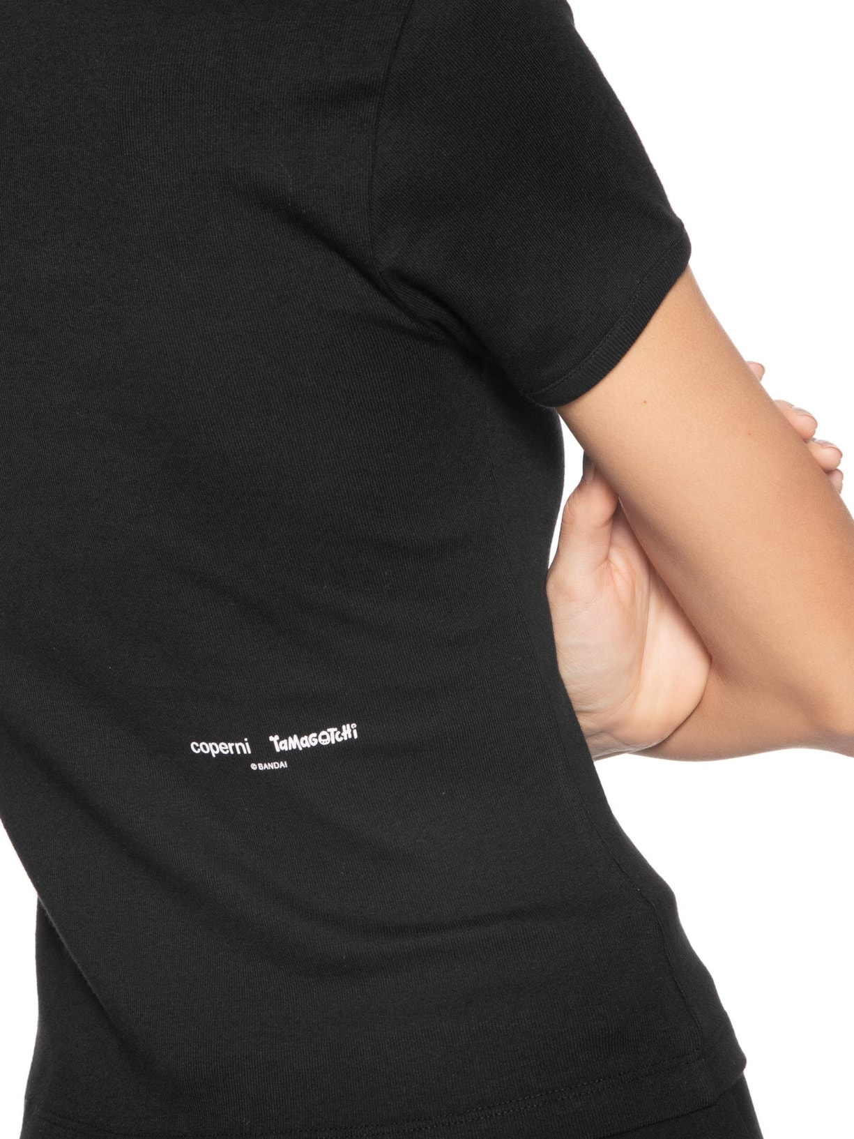 Blusa Feminina Tamagotchi Baby Tee Preto Coperni