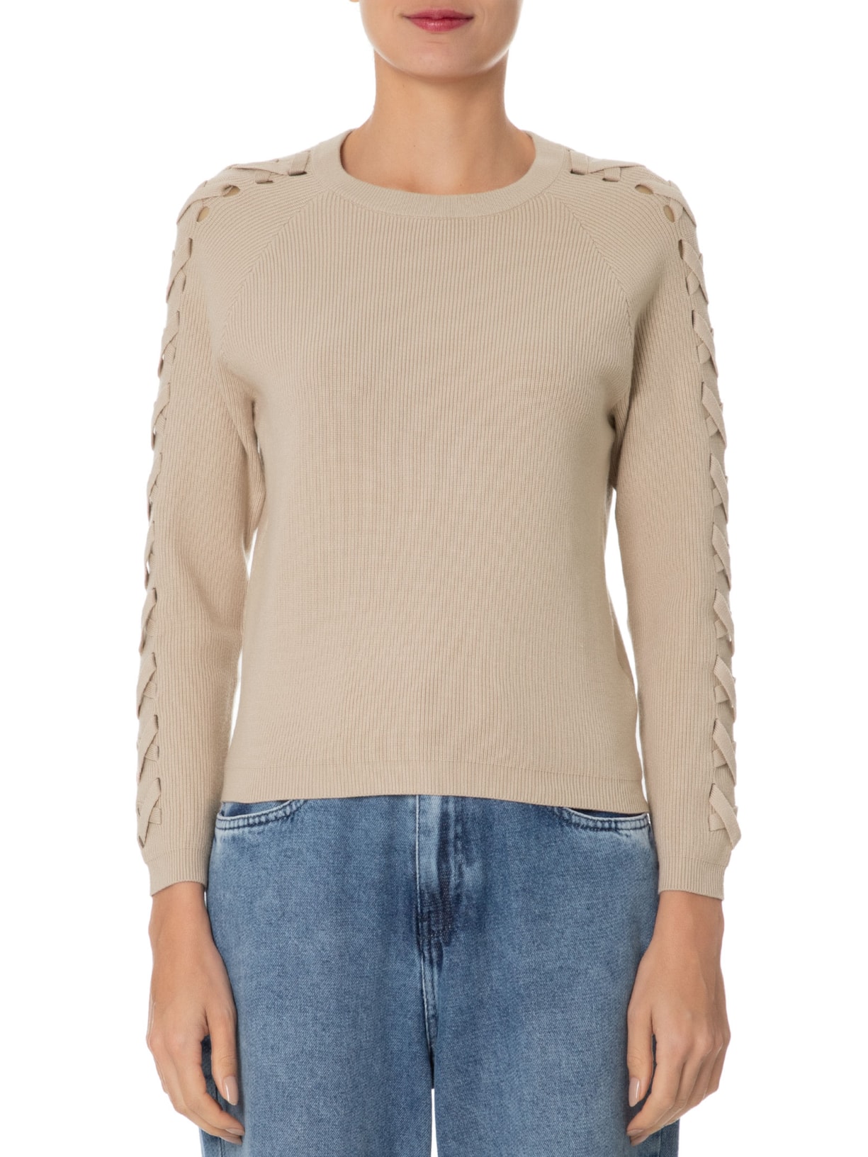 Blusa Feminina Teca II Bege Le Lis