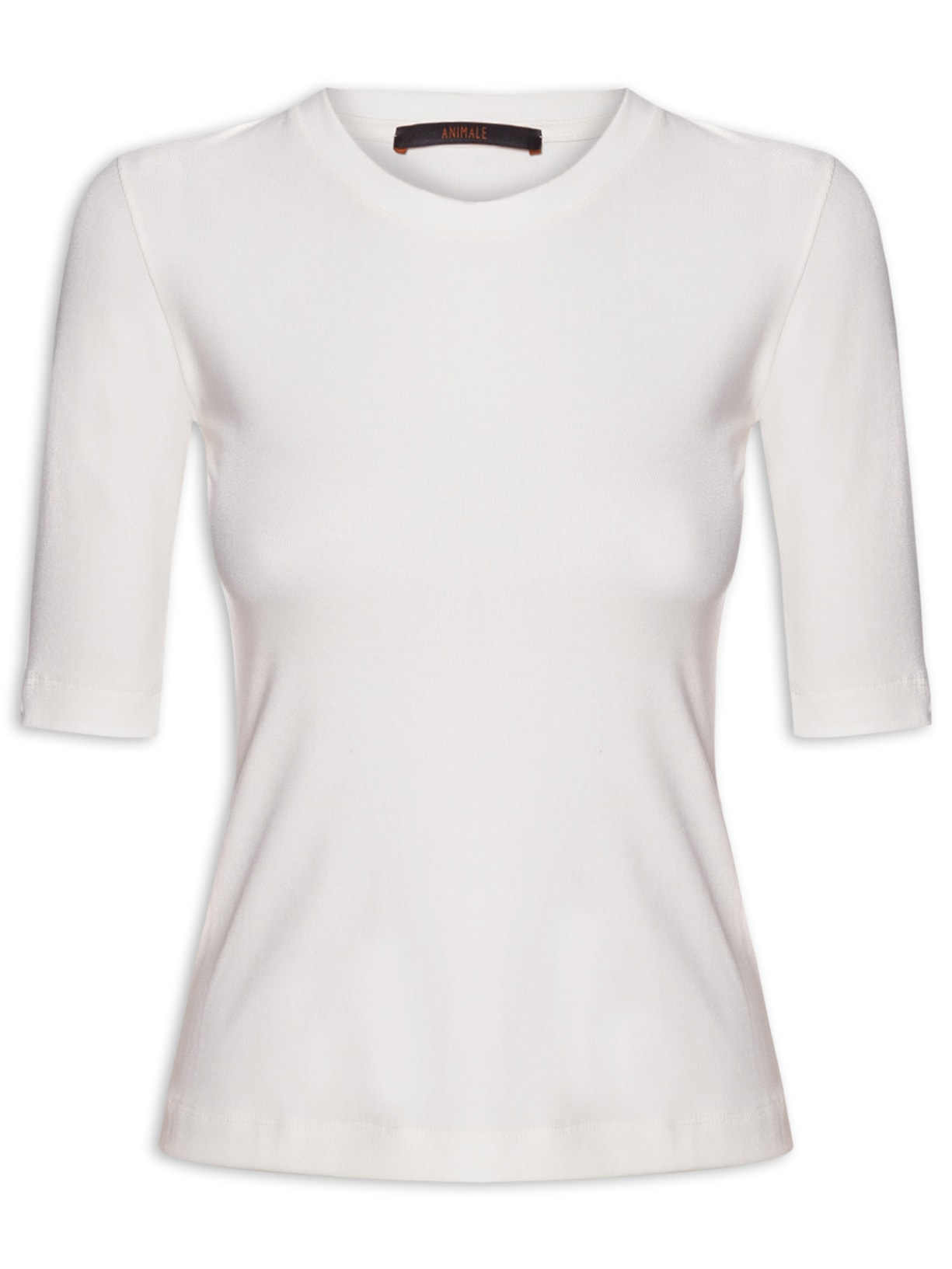 Blusa Feminina Tee Manga Média Branco Animale