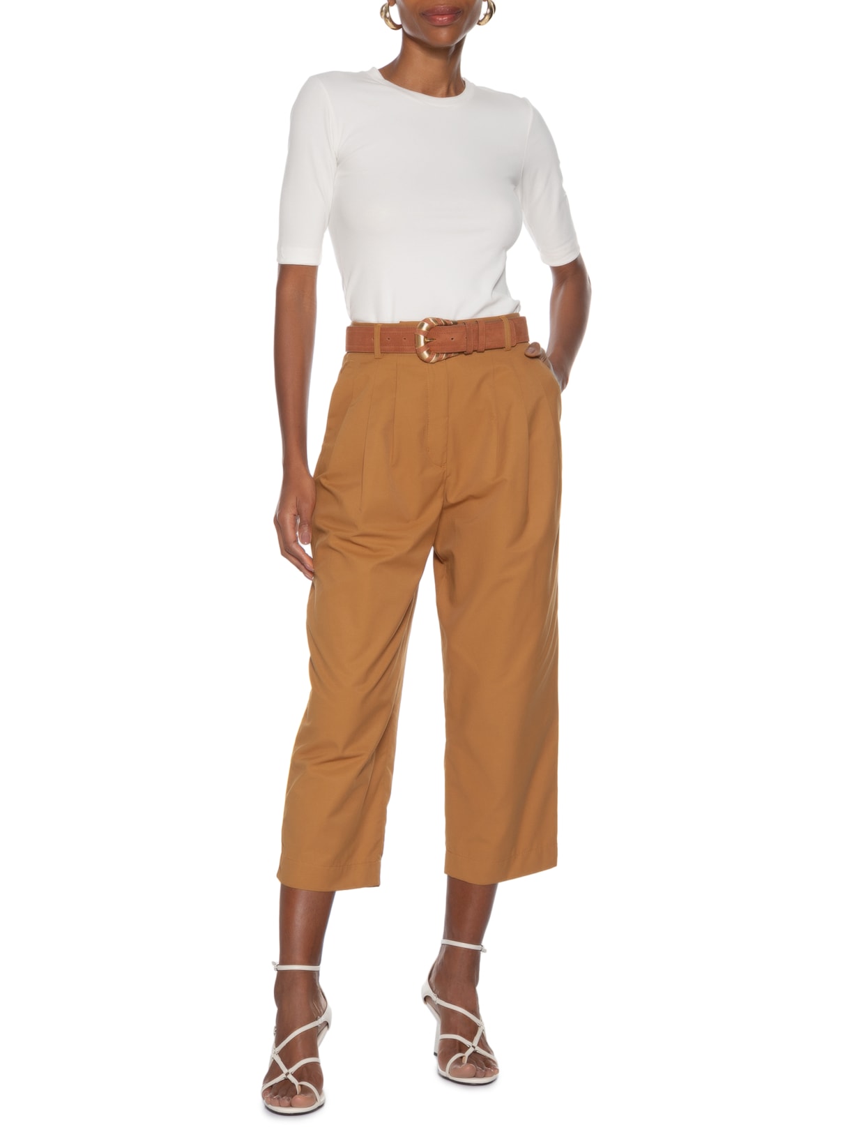 Blusa Feminina Tee Manga Média Branco Animale