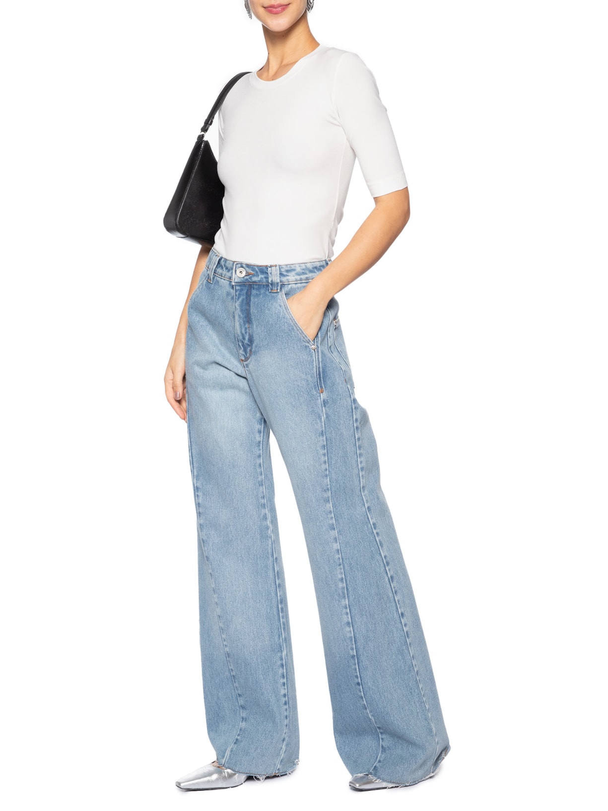 Blusa Feminina Tee Manga Média Branco Animale