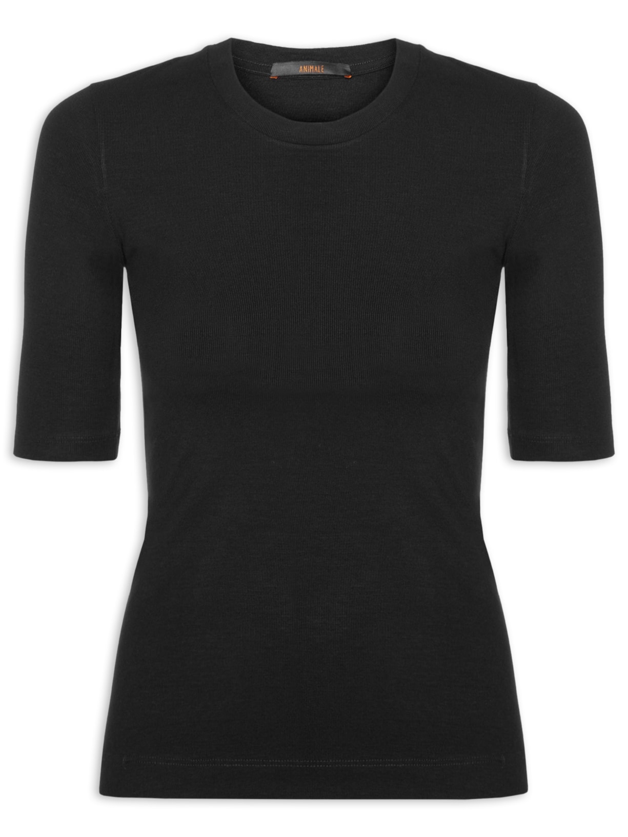 Blusa Feminina Tee Manga Média - Preto