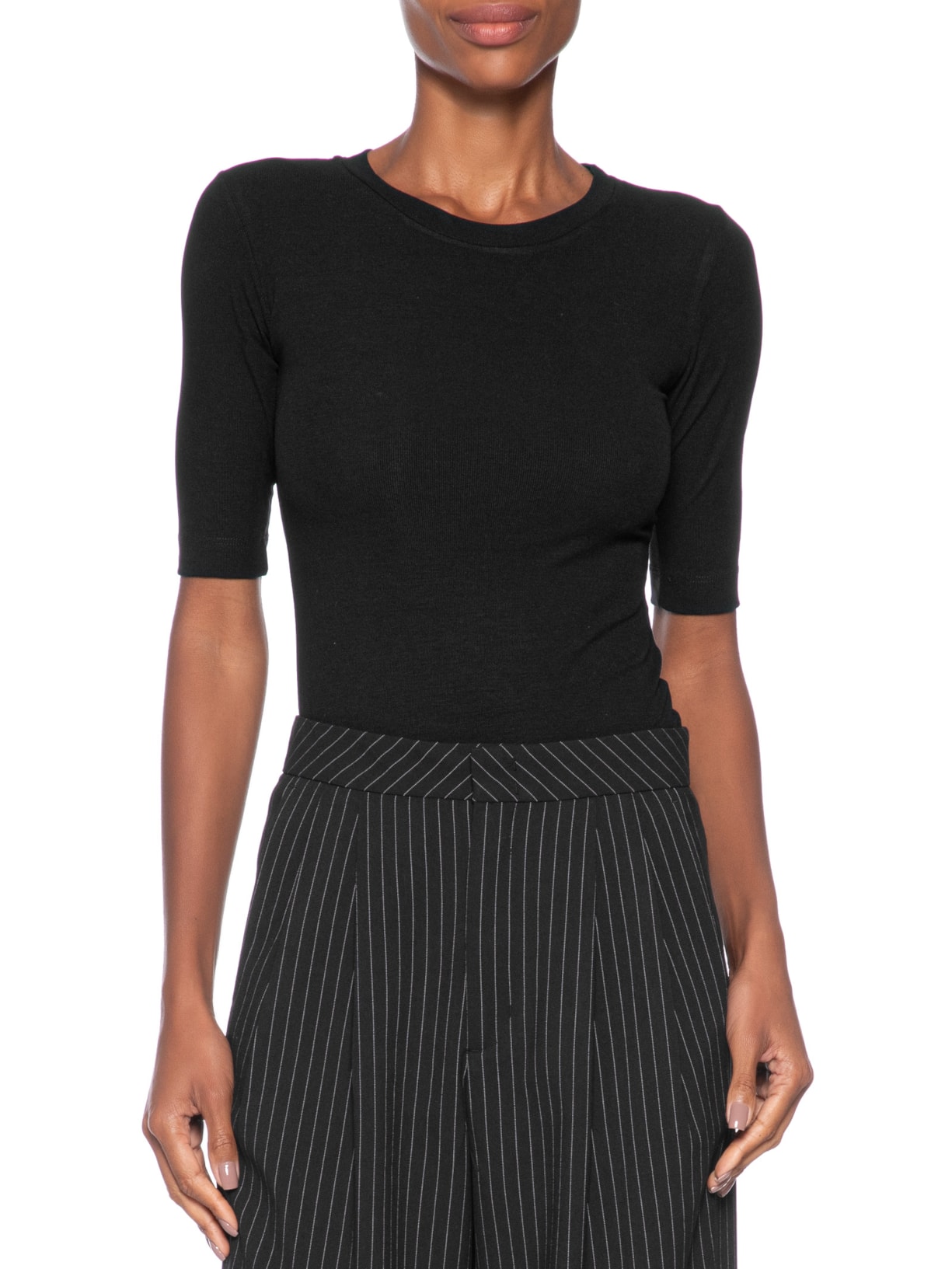 Blusa Feminina Tee Manga Média Preto Animale