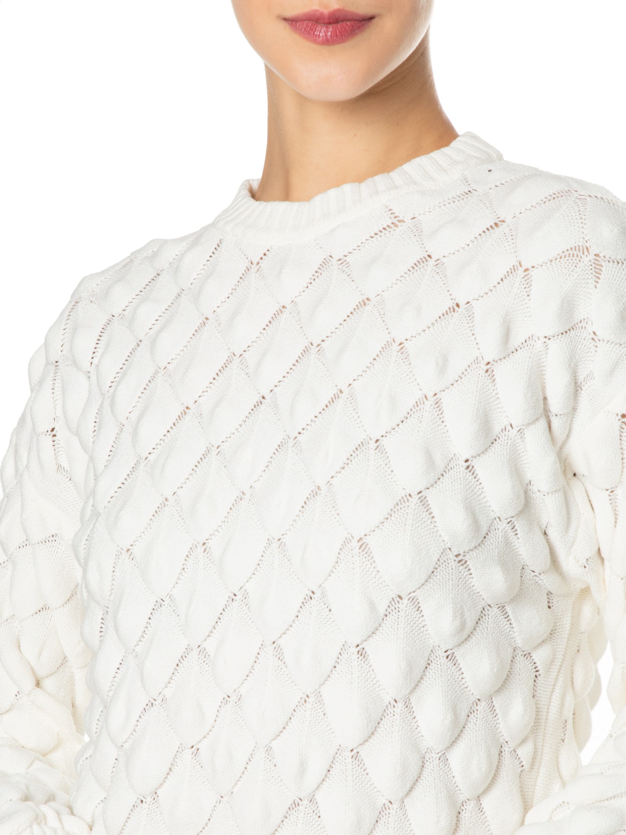 Blusa Feminina Texturizada Off White Anselmi
