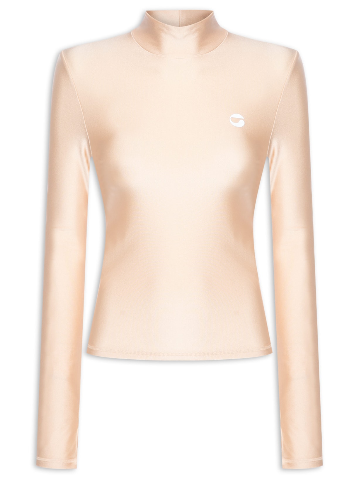 Blusa Feminina Tight Nech Top - Bege