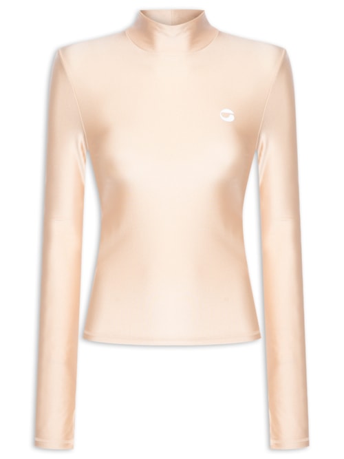 Blusa Feminina Tight Nech Top - Bege