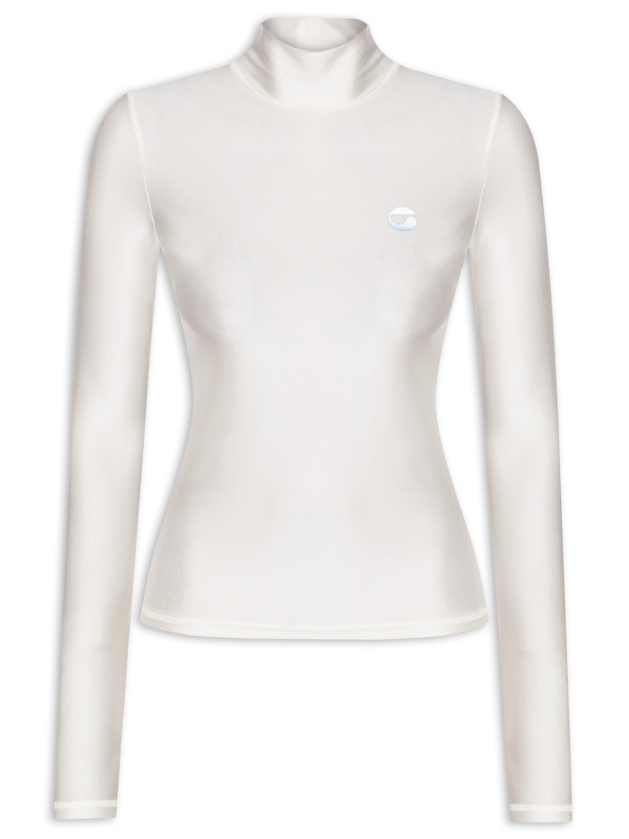 Blusa Feminina Tight Neck Top - Branco