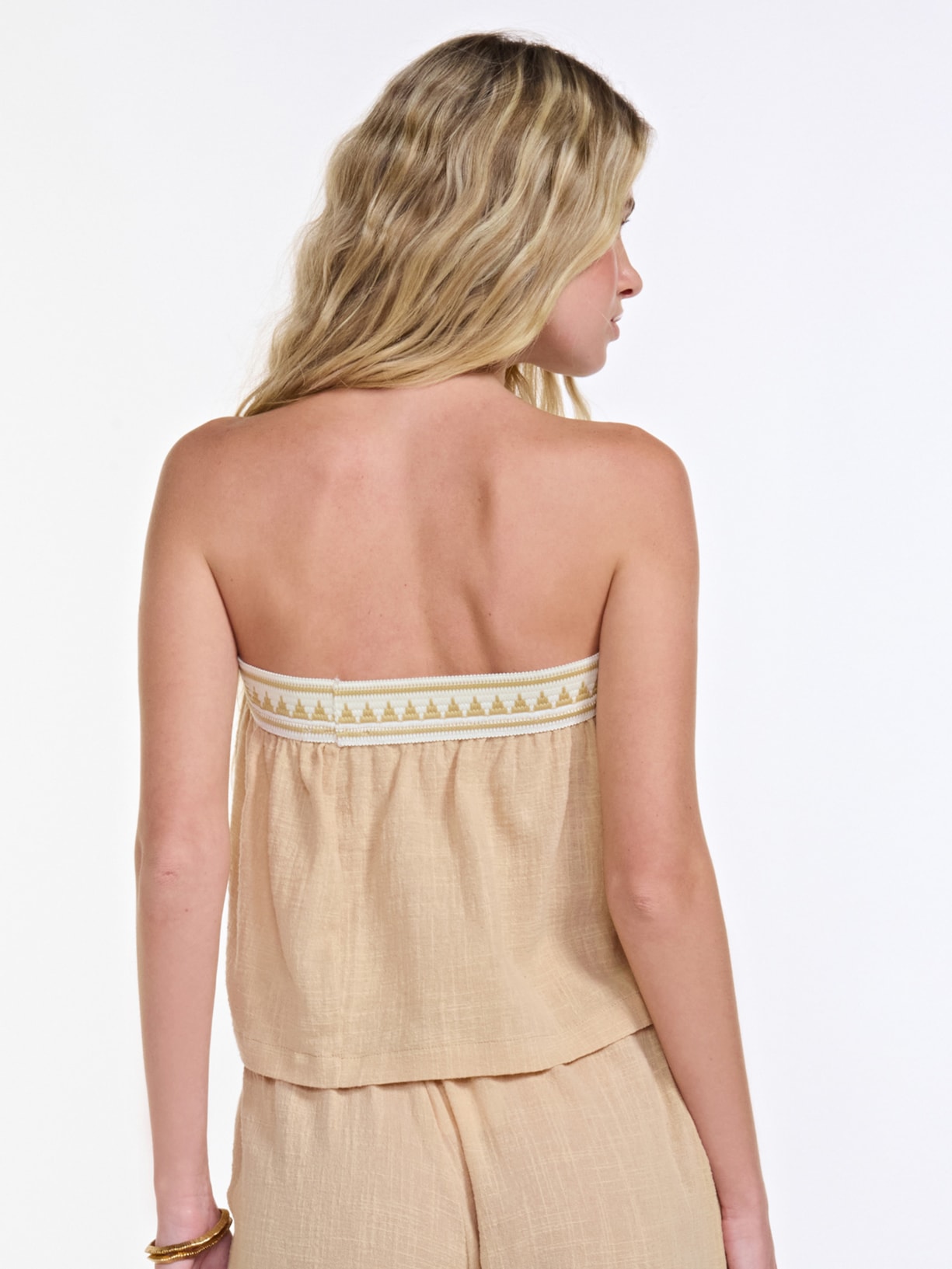 Blusa Feminina Tika Palha Bege Triya