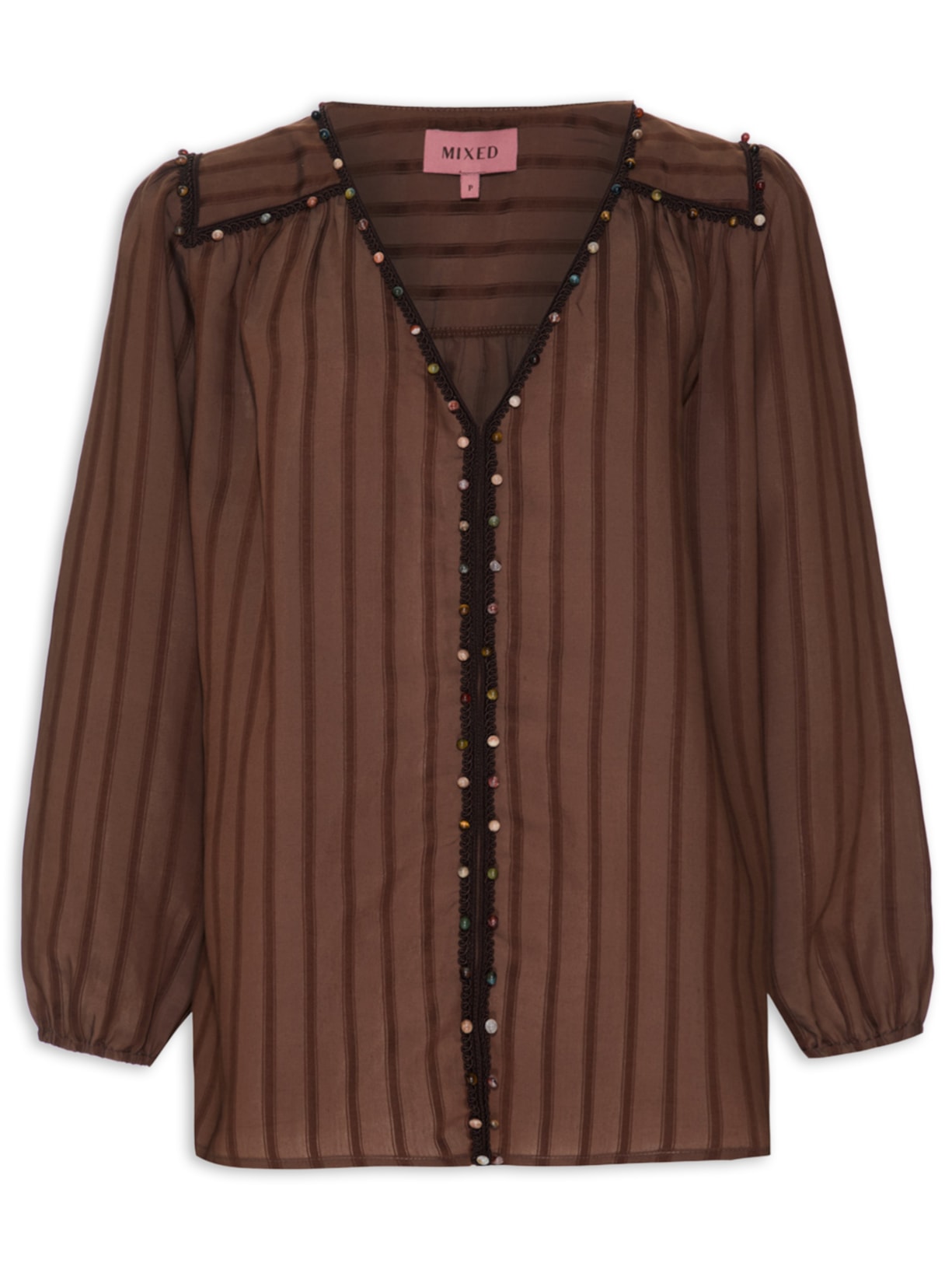 Blusa Feminina Tiny I26 Marrom Mixed