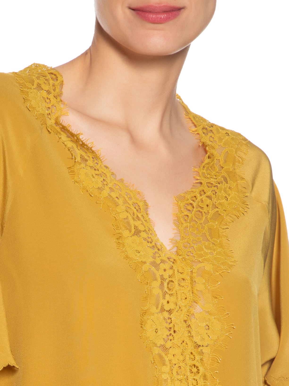 Blusa Feminina Tipo Slip Com Amarração Amarelo Animale