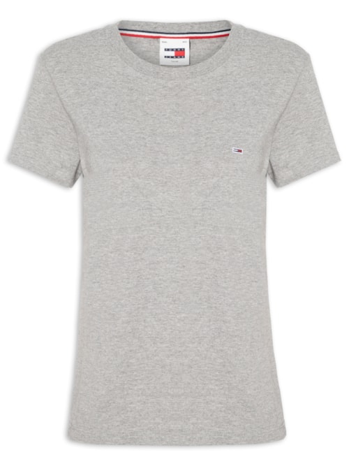 Blusa Feminina Tjw C Neck Tee - Cinza